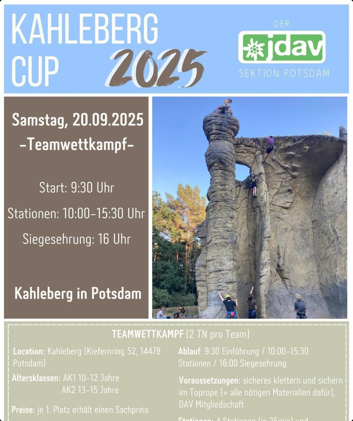 Plakat für den Kahleberg-Cup 2025 | © Amelie Schael