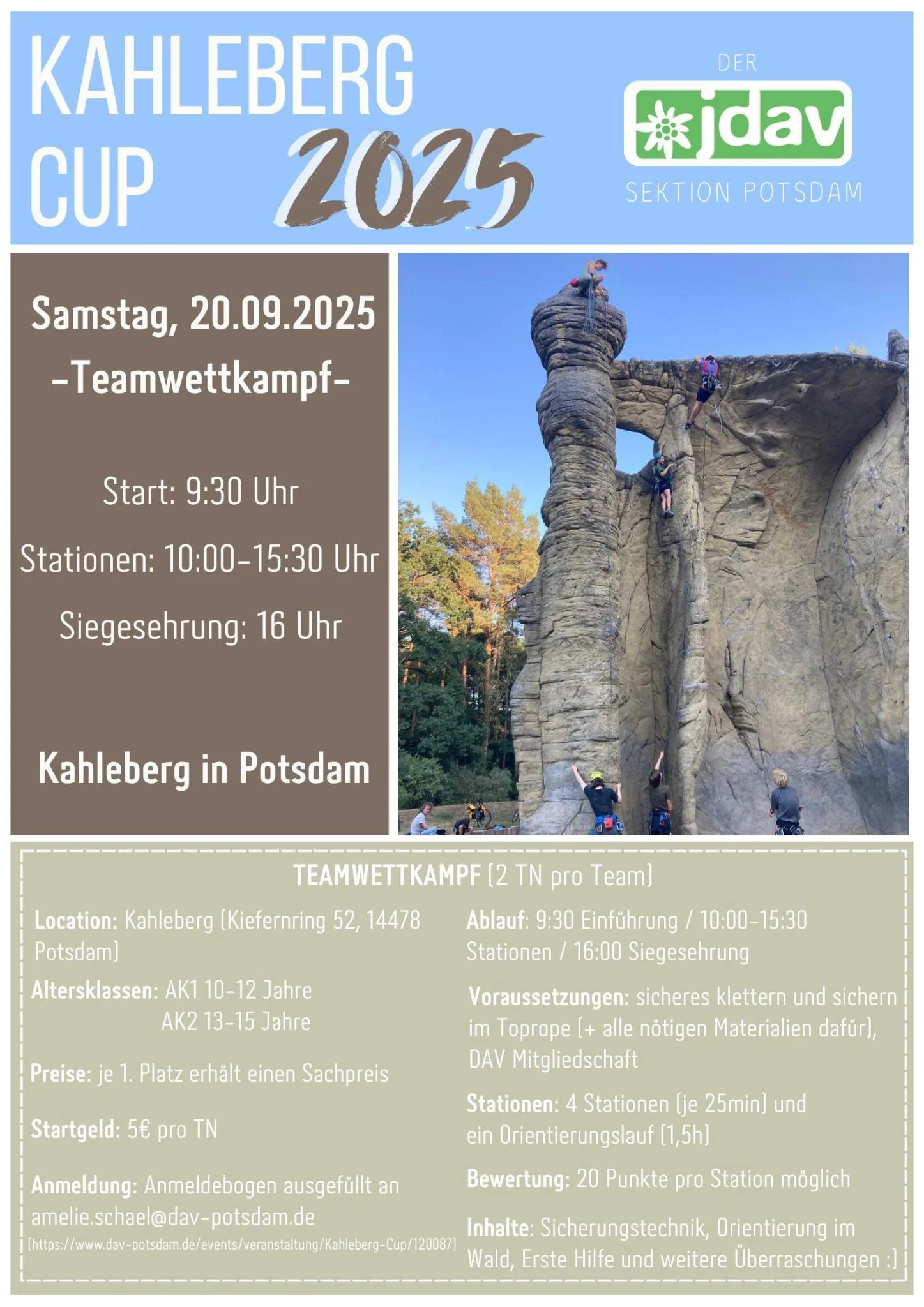 Plakat für den Kahleberg-Cup 2025 | © Amelie Schael
